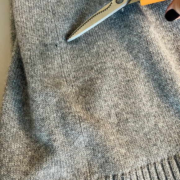 NWOT Sutton Studio Gray Cashmere Duster S - Picture 11 of 11